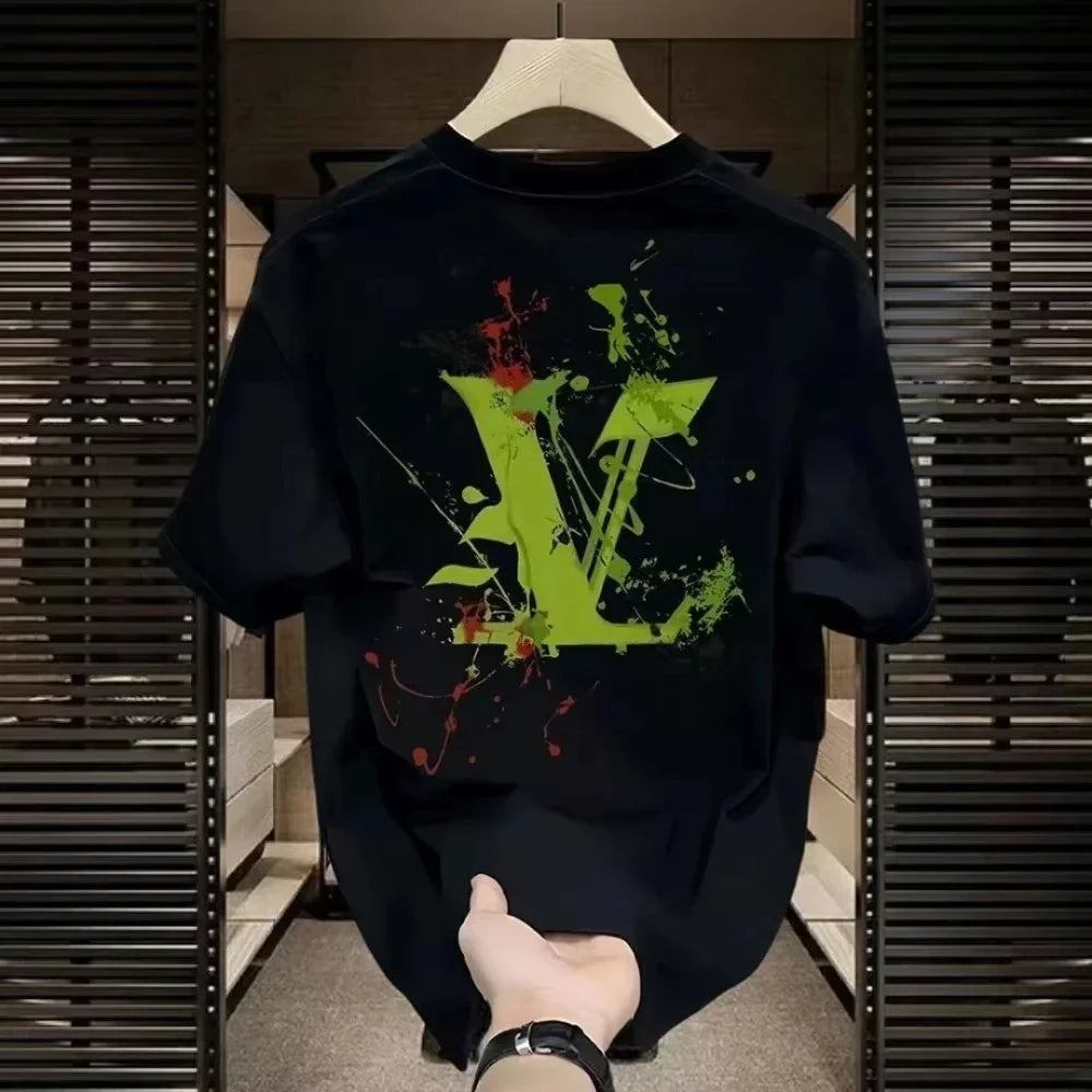 T-shirt Unisexe 2025 en Coton – Impression Lettrée, Coupe Ample, Style Tendance🚚 Livraison rapide en 8 à 12 jours ouvrés depuis la France FelizShop