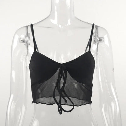 Crop Top Corset Noir Femme – Sans Manches, Dos Nu & Lacets
Tailles : S à L
Matière : tissu mesh léger, détails à lacets
Style : sexy et streetwear, dos transparent, coupe courte (cropped)
Saison : été 🚚 Livraison FelizShop