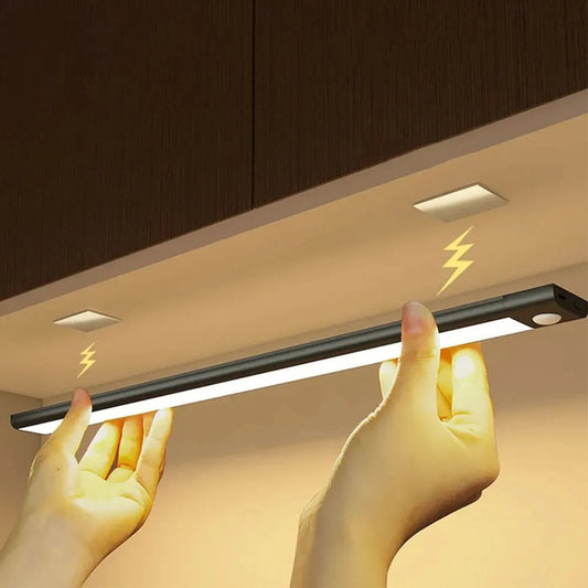 LED Cabinet Light USB Type-C Rechargeable Motion Sensor Led Lamp for Kitchen Wardrobe Cabinet Lighting 20cm/30cm/40cm/50cm/60cm 🚚 Livraison rapide en 8 à 12 jours ouvrés depuis la France FelizShop