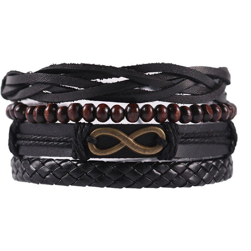 06 2024 Leather Braided Bracelet For Men 🚚 Livraison rapide en 8 à 12 jours ouvrés depuis la France FelizShop