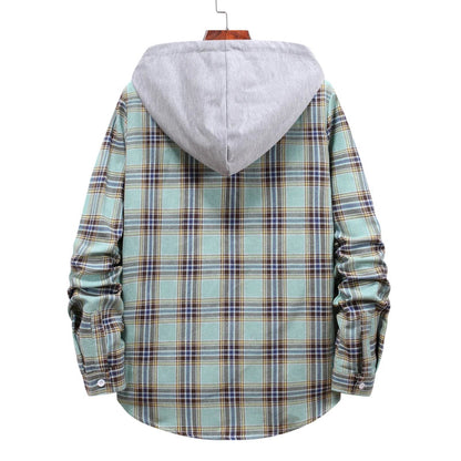 Chemise à Carreaux à Capuche pour Homme – Style Décontracté & Urbain – Manches Longues🚚 Livraison rapide en 8 à 12 jours ouvrés depuis la France FelizShop