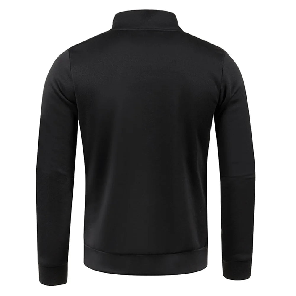 Sweatshirt Homme Demi-Zippé – Pull Épais à Col Montant, Style Décontracté pour le Printemps/Automne, Couleur Unie 🚚 Livraison rapide en 8 à 12 jours ouvrés depuis la France FelizShop