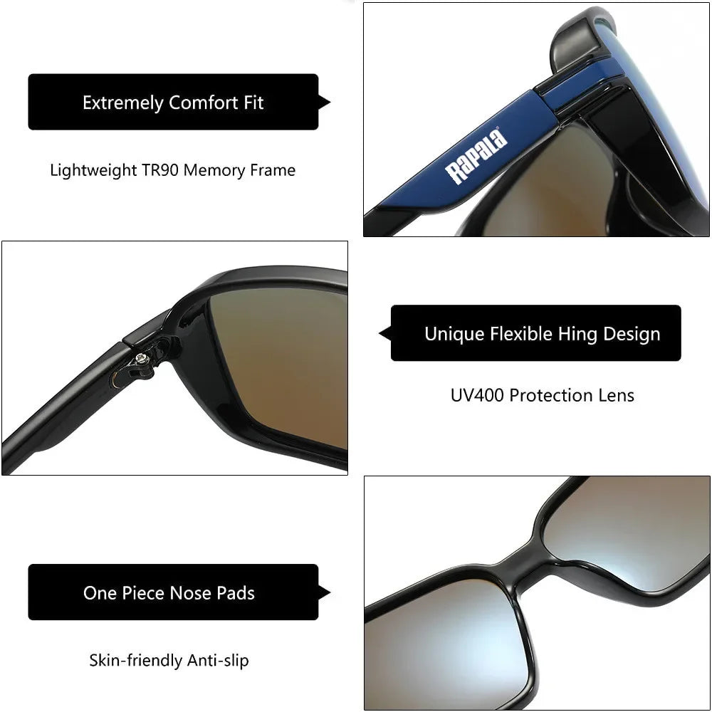 Lunettes de Soleil Polarisées Rapala – UV400 – Pour Pêche, Conduite & Randonnée🚚 Livraison rapide en 8 à 12 jours ouvrés depuis la France FelizShop