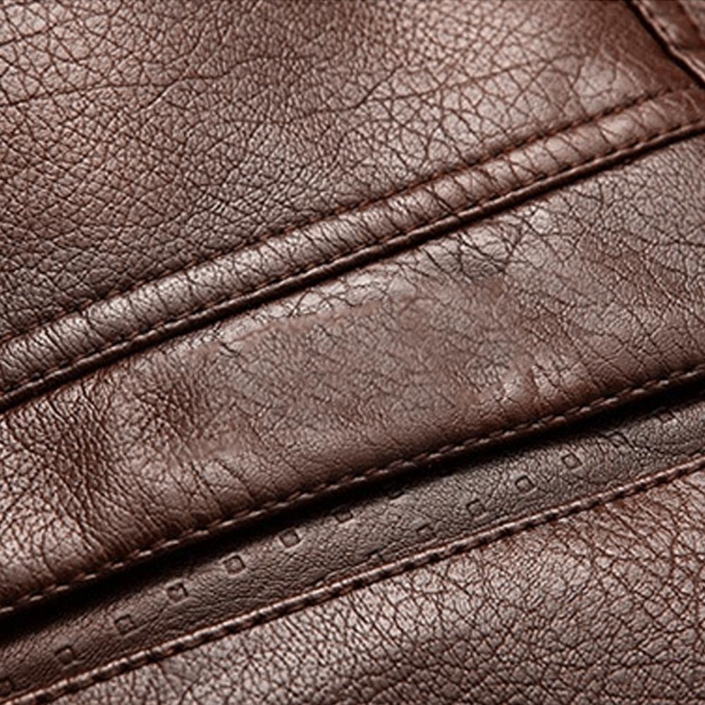veste homme Marron pour Homme – Doublée Polaire, Style Motard🚚Livraison rapide gratuite et sécurisée FelizShop