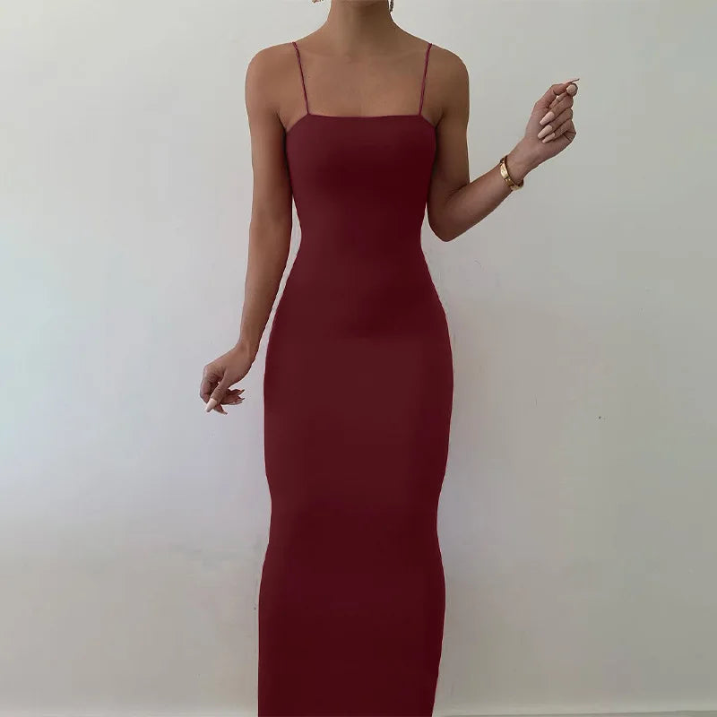 Robe Sexy Noire d’Été – Dos Nu & Bretelles Spaghetti | Moulante Élégante pour Soirée & Clubwear Femme 
🚚Livraison gratuite rapide et sécurisé FR FelizShop