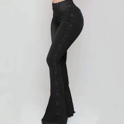 Mid Waisted Stretch Flare Jeans Women Denim Pants Wide Leg Butt-lifted Casual Korean Style Skinny Bell Bottom Pocket Trousers
🚚Livraison gratuite rapide et sécurisé FR FelizShop