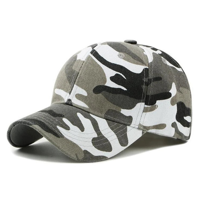 Men Women Summer Cotton Camouflage Printed Baseball Caps Sunhat Outdoor Unisex  Sports Adjustable Snapback Anti-UV Hat Visors 🚚 Livraison rapide FelizShop