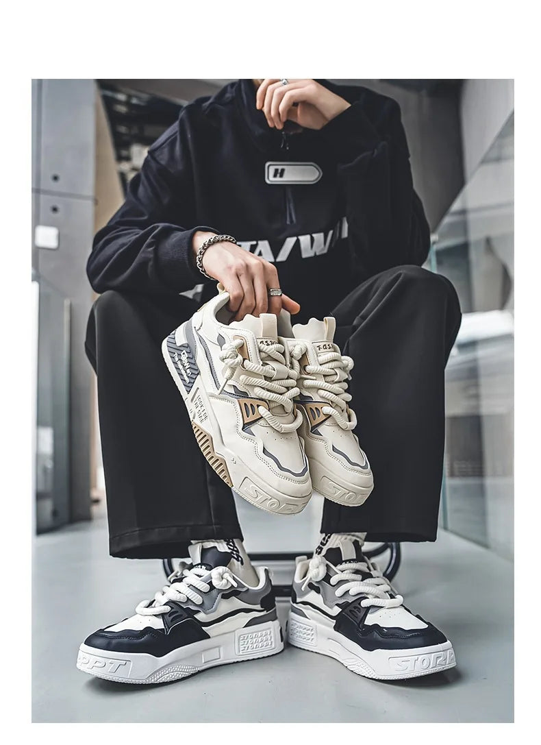 Baskets Chunky Homme 2025 – Sneakers Streetwear à Semelle Épaisse Antidérapante | Style Tendance Jeune & Urbain🚚 Livraison rapide en 8 à 12 jours ouvrés depuis la France FelizShop