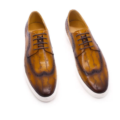 Chaussures en cuir casual haut de gamme pour homme — Style britannique classique, faites main — Chaussures plates confortables pour rendez-vous, soirées et fêtes🚚 Livraison rapide en 8 à 12 jours ouvrés depuis la F FelizShop