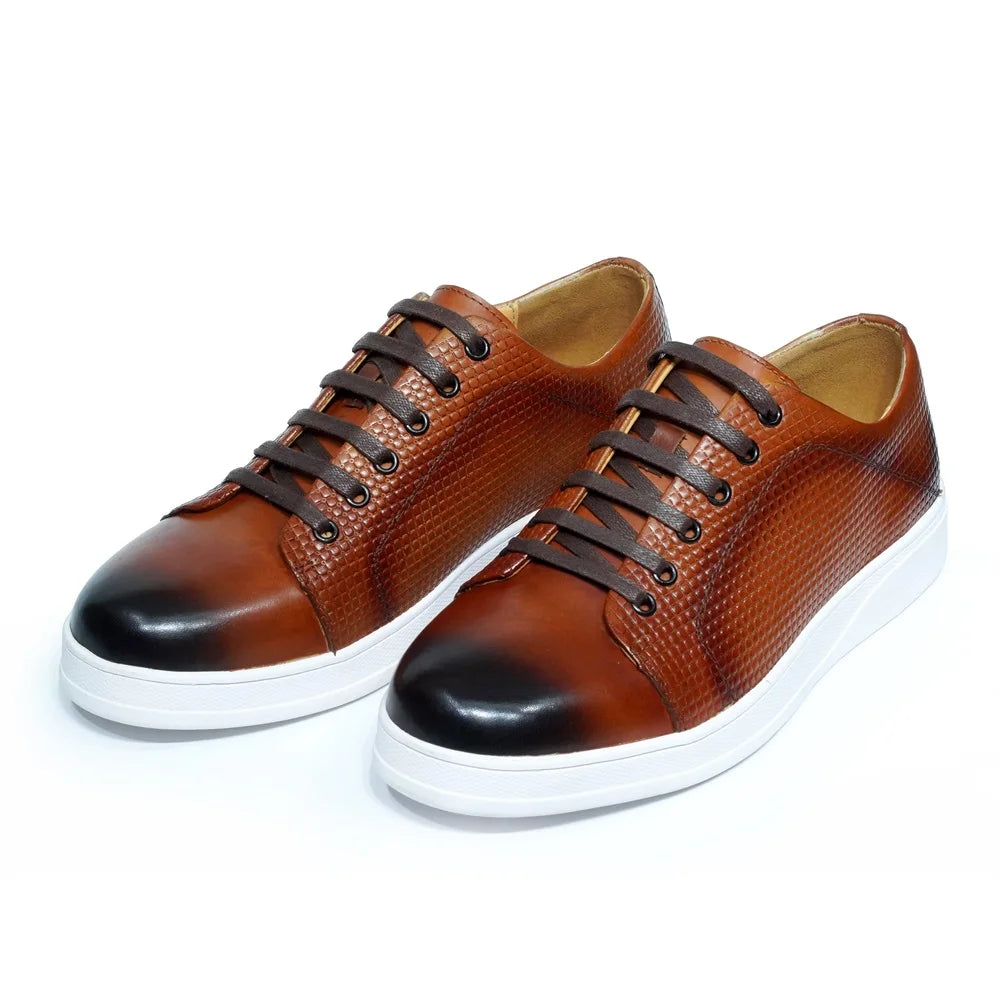 Chaussures casual classiques pour homme, taille 38 à 50 — Sneakers en cuir véritable à lacets — Derby plats, chaussures de conduite, shopping ou travail🚚 Livraison rapide en 8 à 12 jours ouvrés depuis la France FelizShop