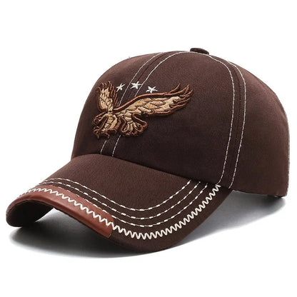 Casquette baseball homme & femme quatre saisons — Broderie aigle — Style coréen tendance — Casquette couple décontractée anti-UV🚚 Livraison rapide FelizShop