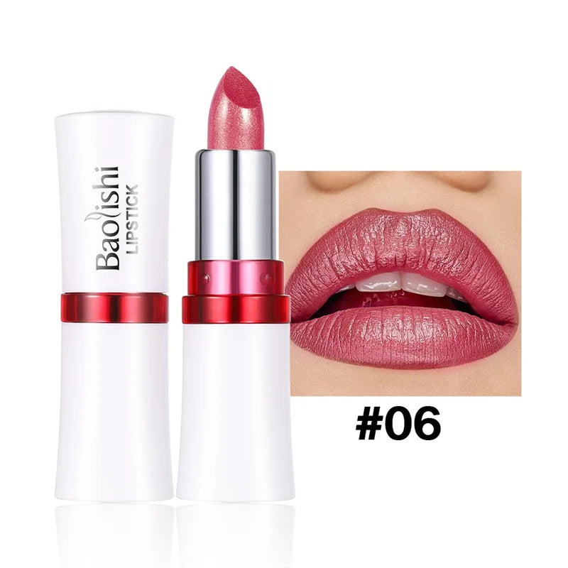 Rouge à Lèvres Pailleté Métallique – 12 Couleurs Intenses | Fini Brillant Nacré, Longue Tenue & Facile à Appliquer🚚 Livraison rapide FelizShop