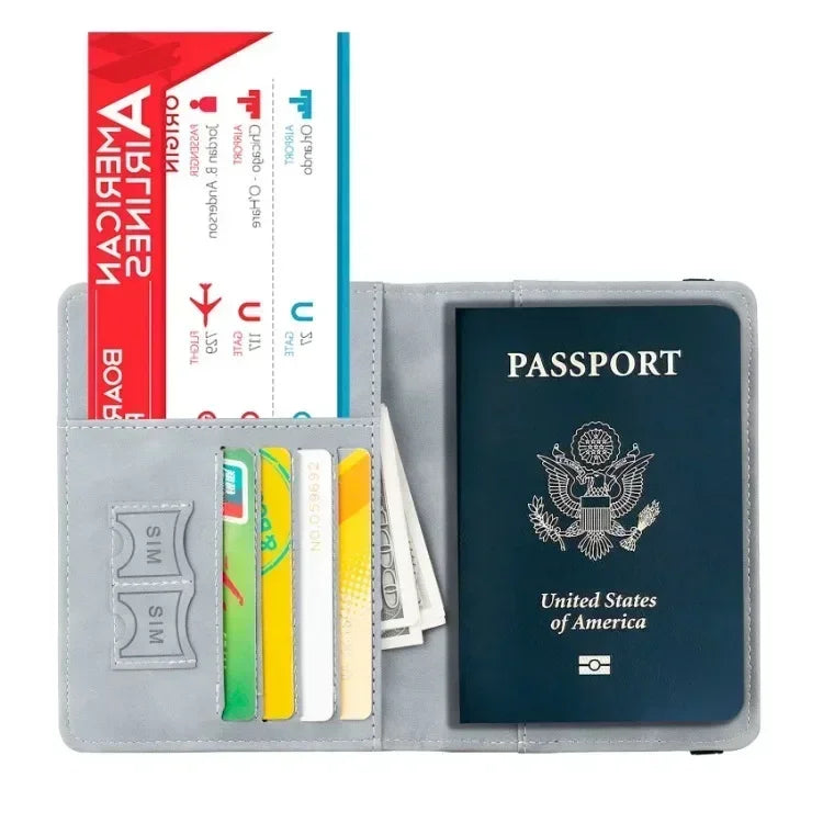 Porte-Passeport & Étui Cartes RFID – Cuir | Mixte & Sécurisé pour le Voyage🚚 Livraison rapide en 8 à 12 jours ouvrés depuis la France FelizShop