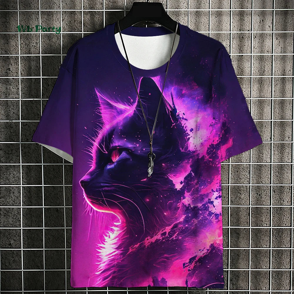 T-shirt Homme Chat Samouraï – Style Harajuku Oversize🚚Livraison rapide gratuite et sécurisée FelizShop