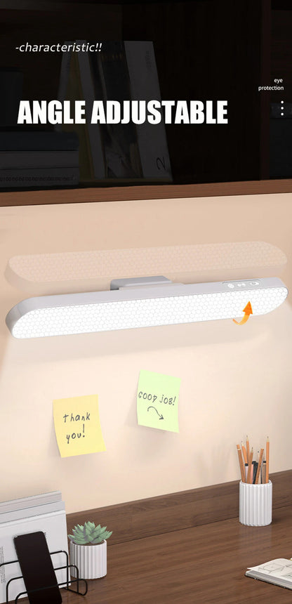 LED Table Lamp Magnetic Hanging USB Rechargeable Desk Lamp 3 Color Reading Light Dimmable Cabinet Closet Wardrobe Night Light 🚚 Livraison rapide en 8 à 12 jours ouvrés depuis la France FelizShop