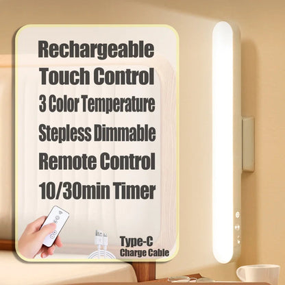 LED Table Lamp Magnetic Hanging USB Rechargeable Desk Lamp 3 Color Reading Light Dimmable Cabinet Closet Wardrobe Night Light 🚚 Livraison rapide en 8 à 12 jours ouvrés depuis la France FelizShop