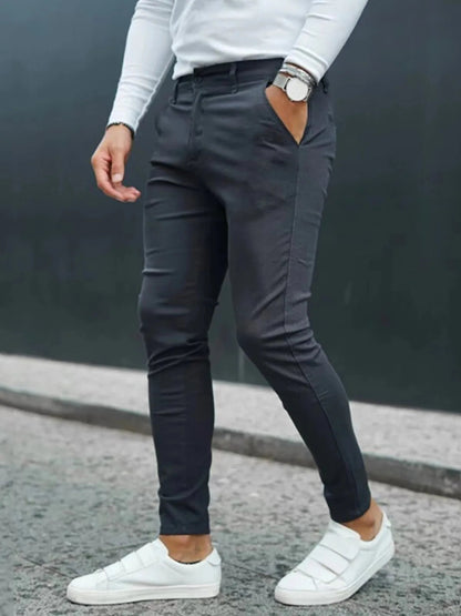 Pantalon Homme Business Décontracté | Style Rétro Imprimé | Coupe Droite Longue | Streetwear Élégant🚚Livraison rapide gratuite et sécurisée FelizShop