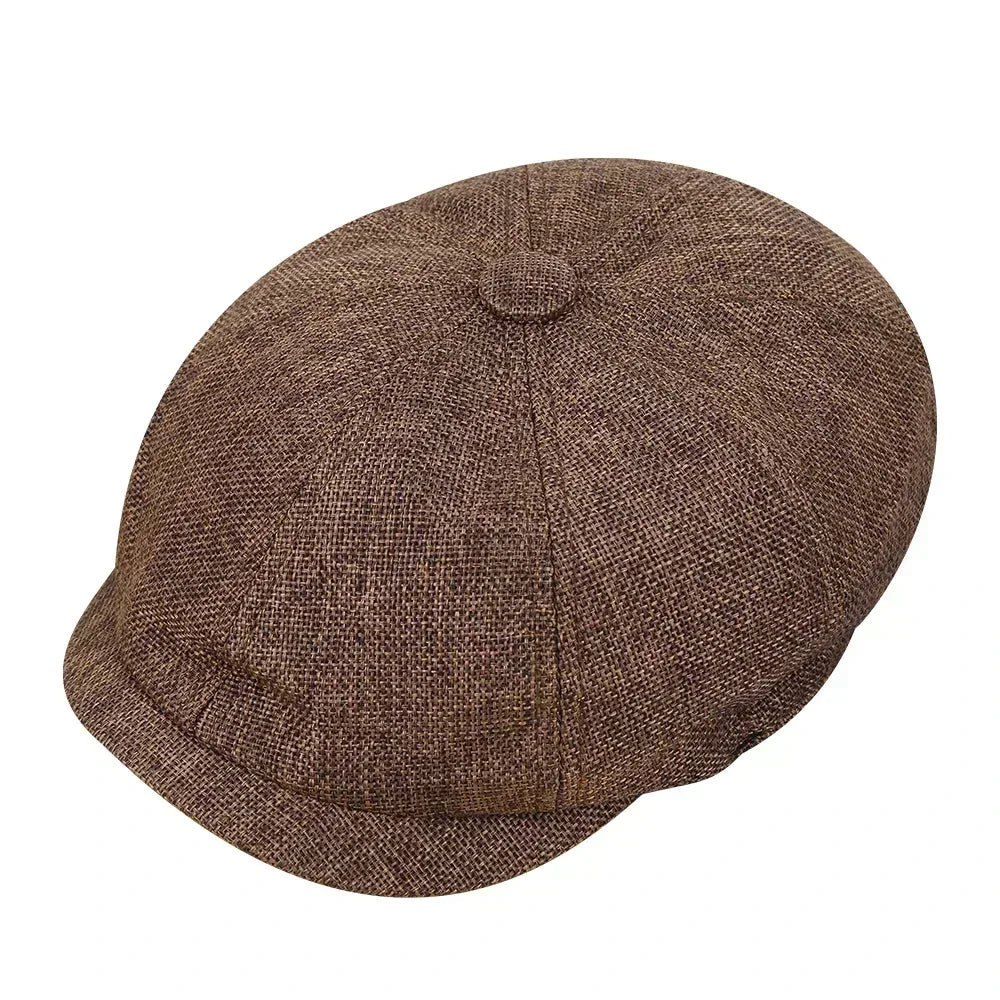 Casquette vintage homme – Chapeau plat style Peaky Blinders, idéal pour le golf, la conduite ou la protection solaire. Pour homme et femme, saisons printemps, été, automne.🚚Livraison gratuite rapide et sécurisé FR FelizShop