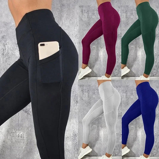 Leggings Fitness Femme – Taille Haute avec Poche | Gainant & Stretch
Tailles : S à XL
Matière : tissu stretch haute performance, doux et respirant
Coupe : taille haute, skinny, effet push-up pour galber les fesses
Utilisa FelizShop