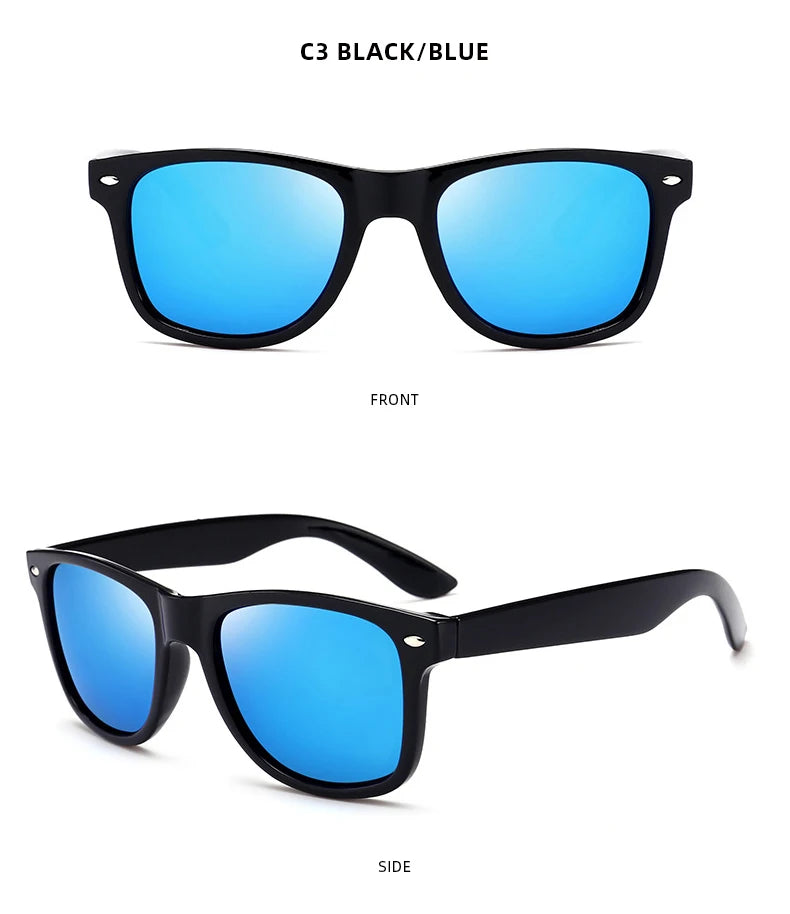 Lunettes de Soleil Rétro Polarisées – Style Carré Unisexe – Anti-Éblouissement & UV400🚚 Livraison rapide en 8 à 12 jours ouvrés depuis la France FelizShop