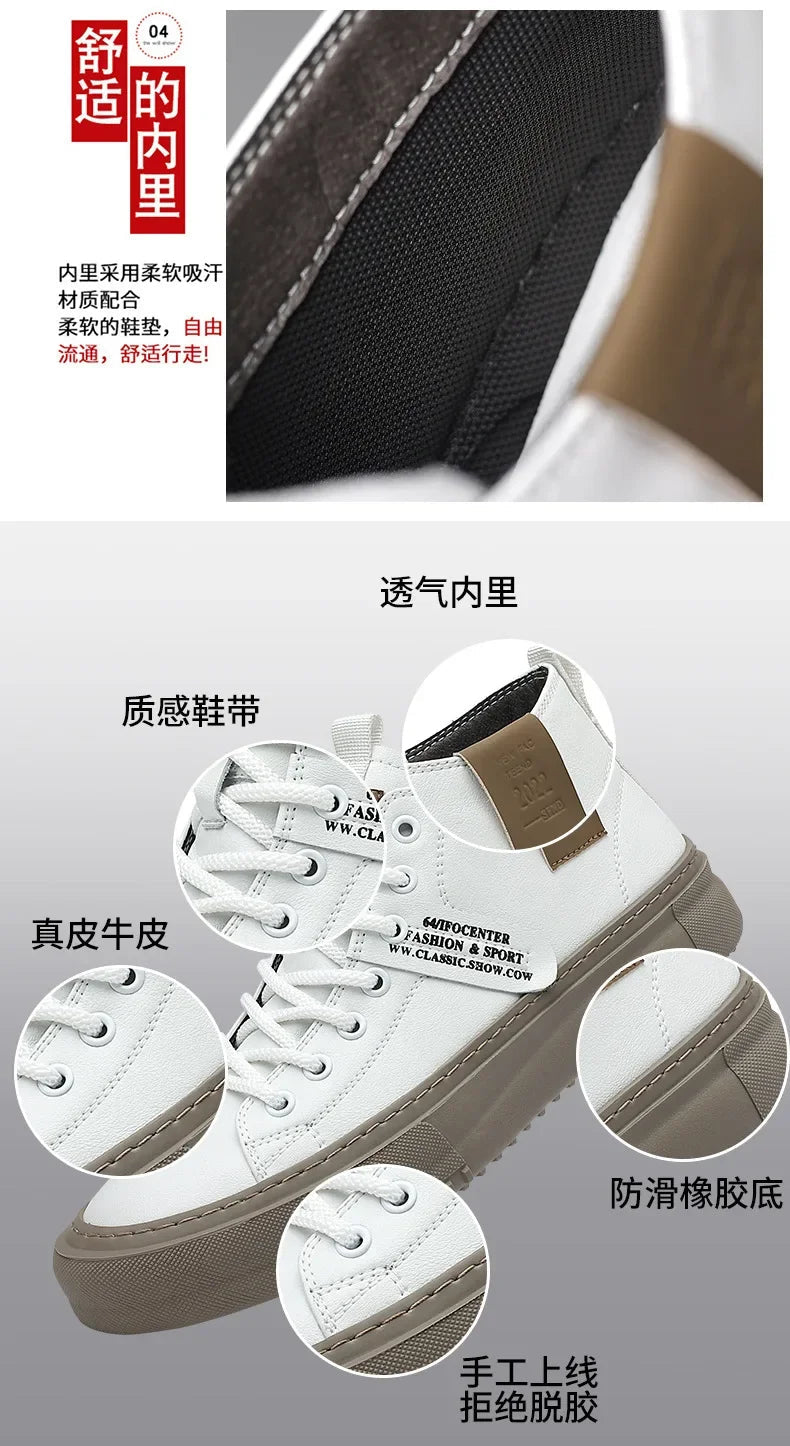 Sneakers Homme 2024 – Chaussures en Cuir Haut de Gamme à Lacets | Style Luxe & Semelle Rehaussante
🚚 Livraison rapide en 8 à 12 jours ouvrés depuis la France FelizShop