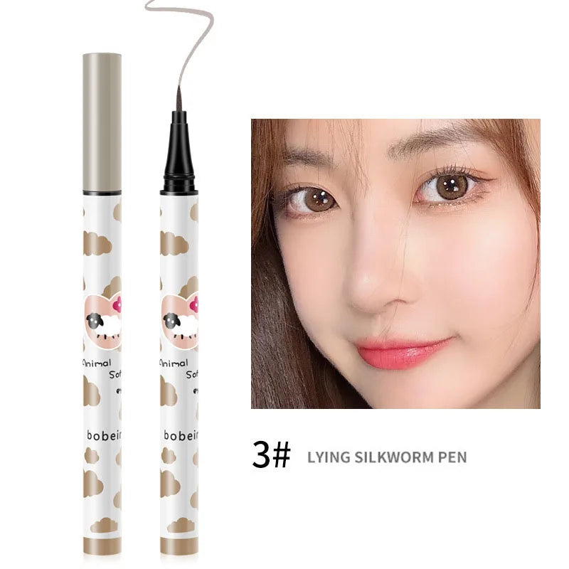 Eyeliner Liquide Waterproof – Noir & Brun | Séchage Rapide, Effet Lying Silkworm pour Regard Agrandi🚚 Livraison rapide FelizShop