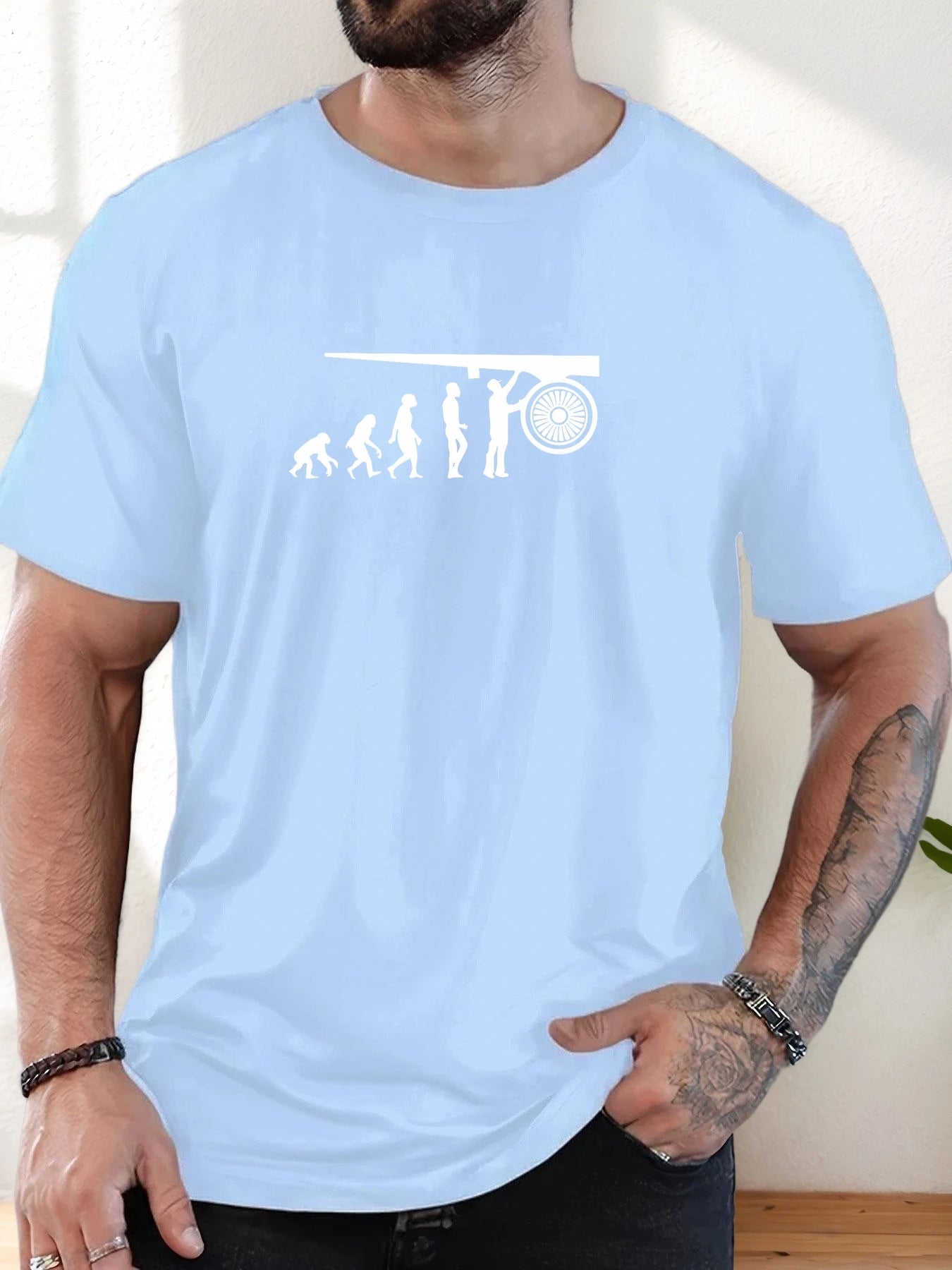 T-shirt Homme 100 % Coton – Graphique & Respirant – Style Streetwear Décontracté🚚 Livraison rapide en 8 à 12 jours ouvrés depuis la France FelizShop