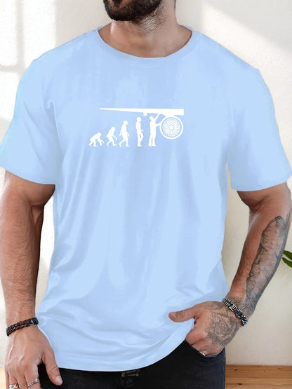T-shirt Homme 100 % Coton – Graphique & Respirant – Style Streetwear Décontracté🚚 Livraison rapide en 8 à 12 jours ouvrés depuis la France FelizShop
