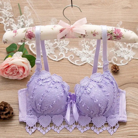 Soutien-gorge féminin sans armature – Lingerie sexy en dentelle pour femmes et filles – Noir/Blanc – Joli soutien-gorge confortable 🚚 Livraison rapide en 8 à 12 jours ouvrés depuis la France FelizShop