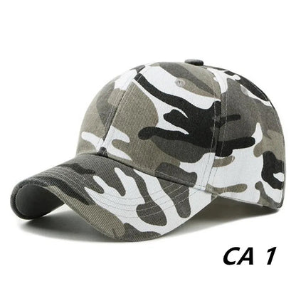 Men Women Summer Cotton Camouflage Printed Baseball Caps Sunhat Outdoor Unisex  Sports Adjustable Snapback Anti-UV Hat Visors 🚚 Livraison rapide FelizShop