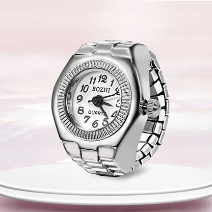 Bague Montre Rétro Punk – Anneau Quartz Vintage avec Chiffres Romains FelizShop