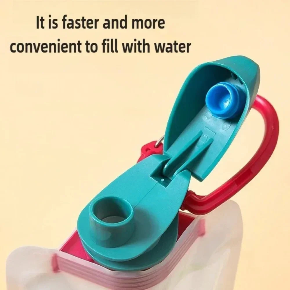 Gourde souple pliable portable 700 ml — Sac d’eau réutilisable pour activités outdoor — Avec mousqueton 🚚 Livraison rapide en 8 à 12 jours ouvrés depuis la France FelizShop
