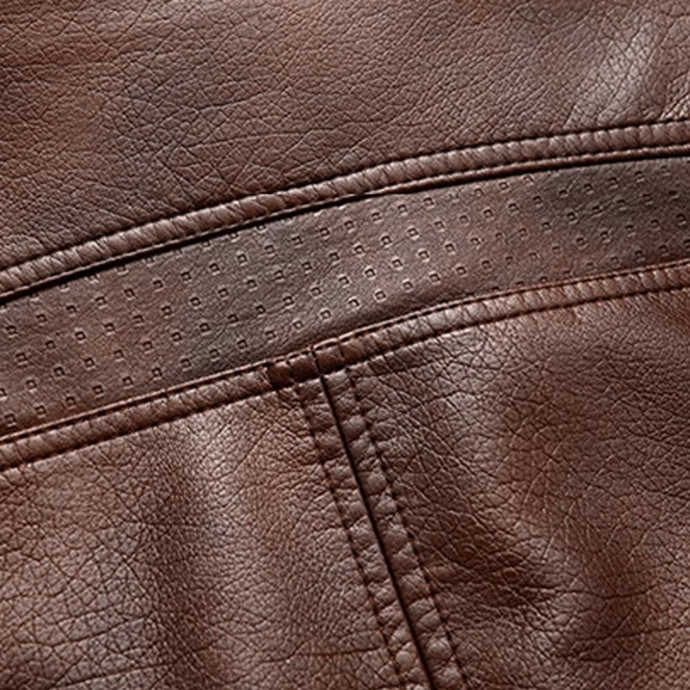 veste homme Marron pour Homme – Doublée Polaire, Style Motard🚚Livraison rapide gratuite et sécurisée FelizShop
