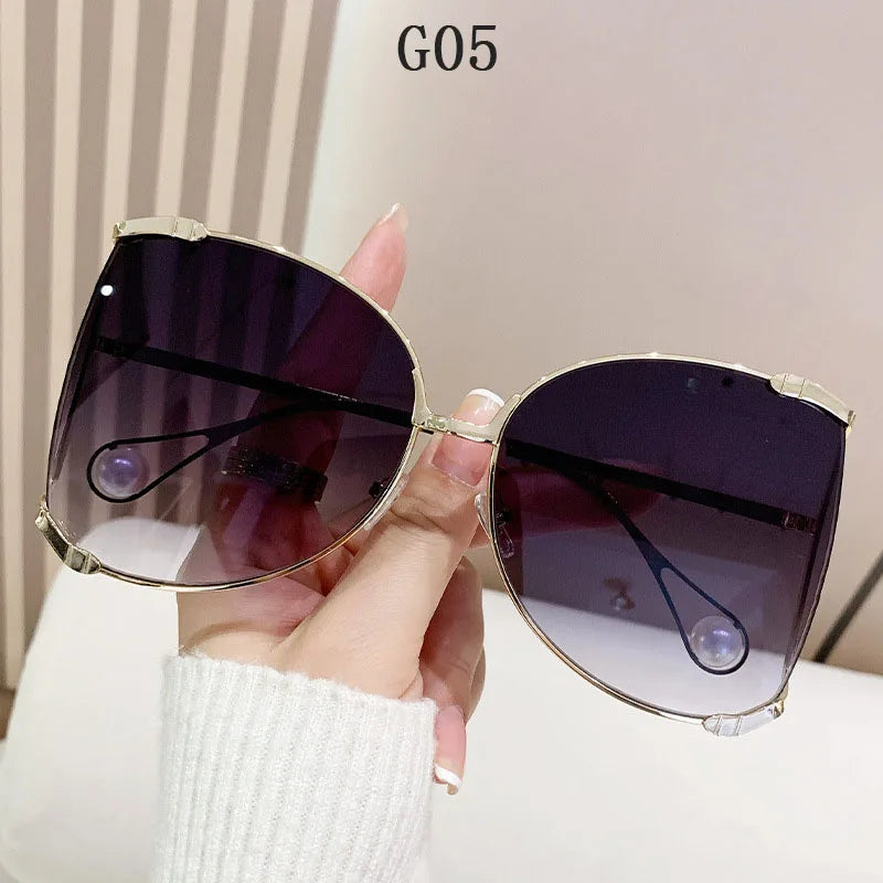 sunglasses Women 2024 Vacation Luxury Oversized Fashion Glasses Sunscreen Luxe Femme Lentes De Sol Mujer Lunette Soleil Femme 🚚 Livraison rapide en 8 à 12 jours ouvrés depuis la France FelizShop