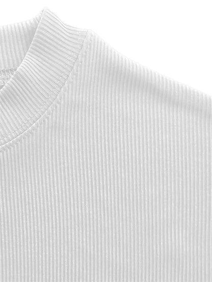 T-shirt homme printemps-été — Petit col montant, rayé — Manches courtes — Haut fitness décontracté — T-shirt sport pour homme — Sportswear🚚 Livraison rapide en 8 à 12 jours ouvrés depuis la France FelizShop