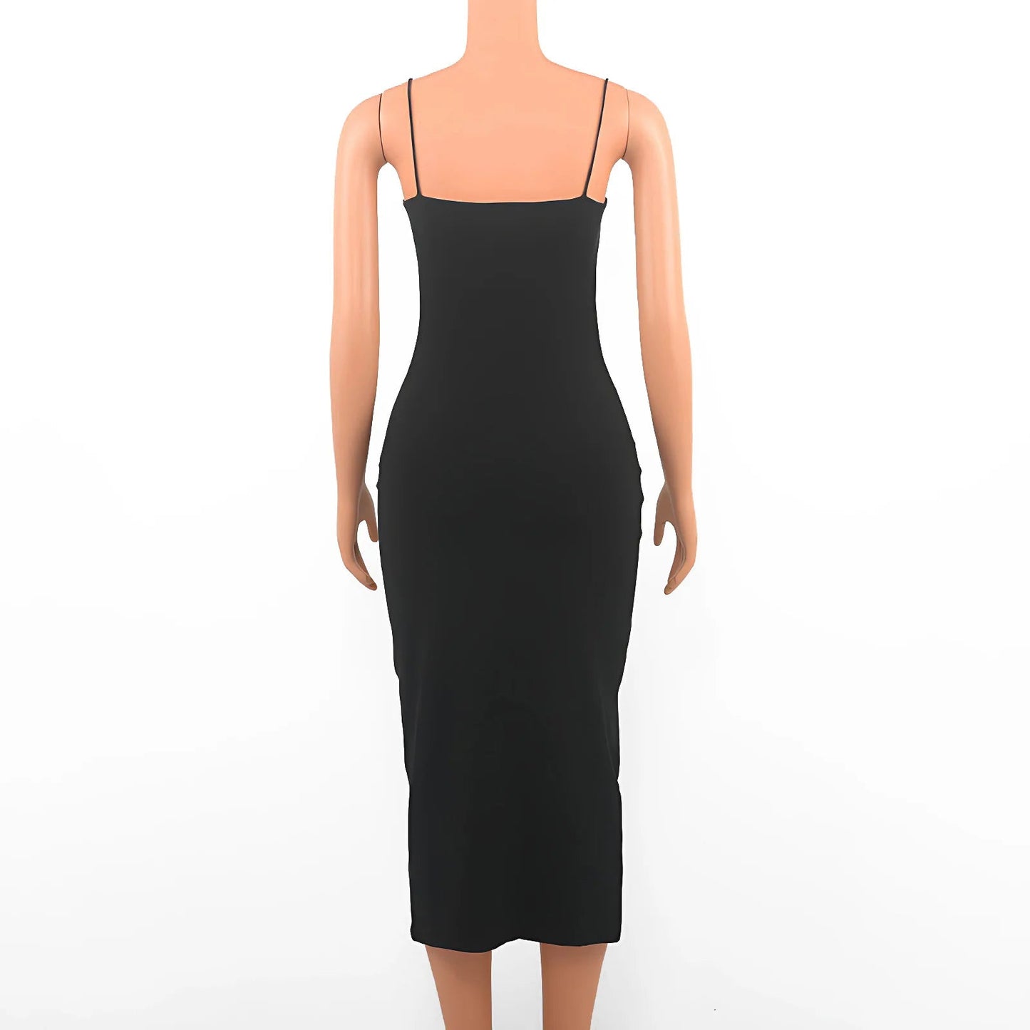 Robe Sexy Noire d’Été – Dos Nu & Bretelles Spaghetti | Moulante Élégante pour Soirée & Clubwear Femme 
🚚Livraison gratuite rapide et sécurisé FR FelizShop