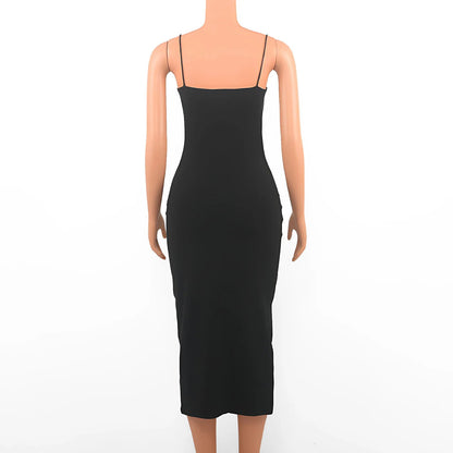 Robe Sexy Noire d’Été – Dos Nu & Bretelles Spaghetti | Moulante Élégante pour Soirée & Clubwear Femme 
🚚Livraison gratuite rapide et sécurisé FR FelizShop