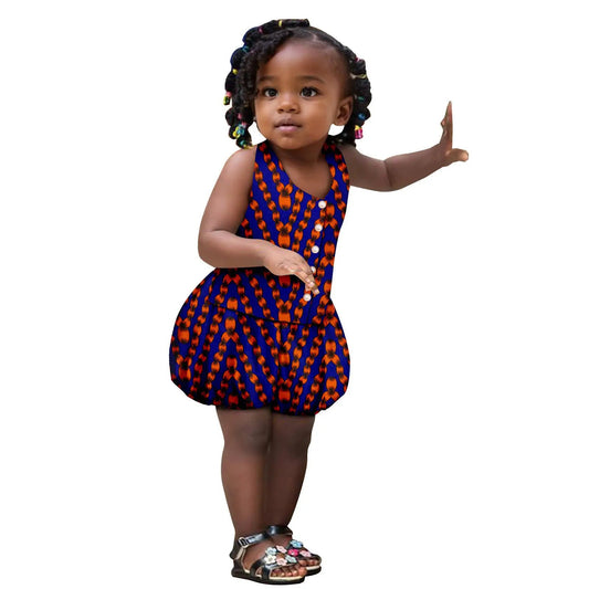 Ensemble Africain Bébé Fille – Top & Short FelizShop