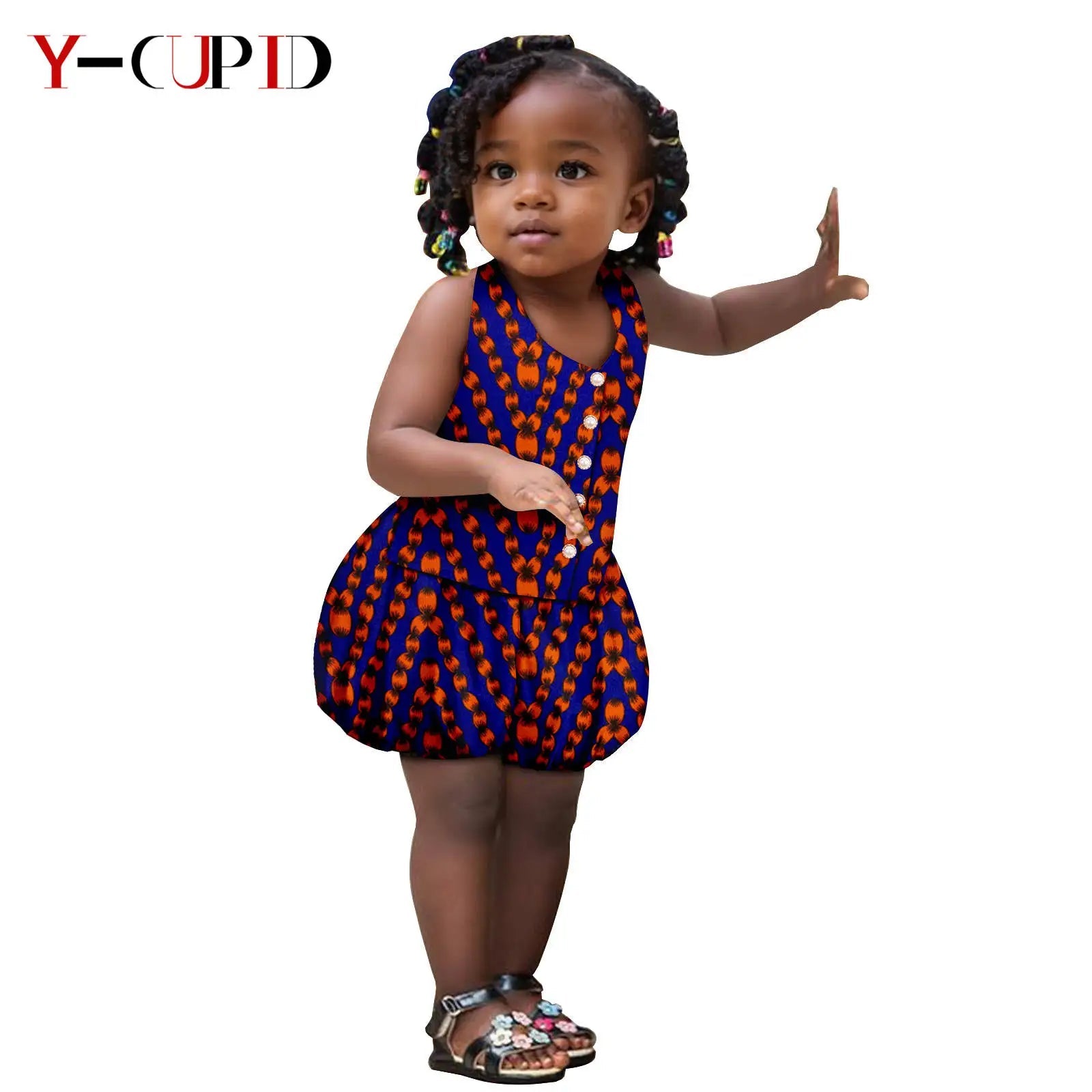 Ensemble Africain Bébé Fille – Top & Short FelizShop