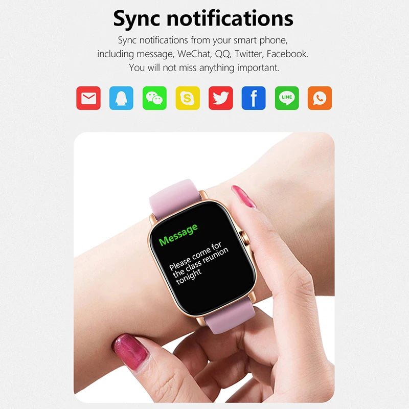 Montre connectée sport 1,83'' — Montre fitness, suivi santé, étanche, appels sans fil — Pour hommes et femmes — Compatible iOS, Xiaomi (2025)🚚 Livraison rapide en 8 à 12 jours ouvrés depuis la France FelizShop