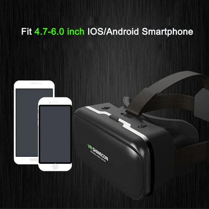 Casque VR Shinecon 10.0 – Lunettes de réalité virtuelle 3D pour smartphone. Vision binoculaire immersive, compatible jeux vidéo, films et applications VR.🚚Livraison gratuite rapide et sécurisé FR FelizShop
