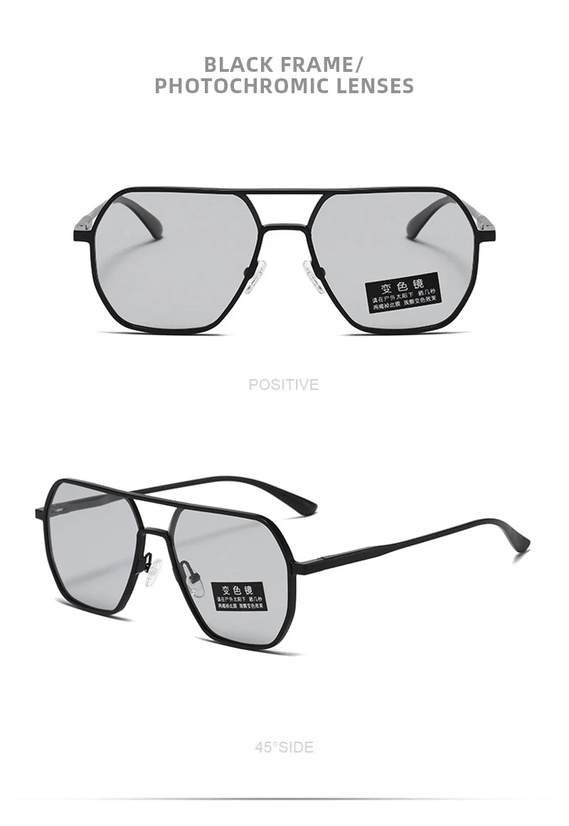 Lunettes de Soleil Photochromiques de Luxe – Polarisées & Anti-Éblouissement – Unisexe UV400🚚 Livraison rapide en 8 à 12 jours ouvrés depuis la France FelizShop