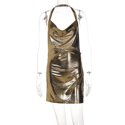 Robe courte élégante et sexy pour femme — Col noué, dos nu, décolleté orné de sequins — Robe de soirée, fête, danse
🚚 Livraison rapide en 8 à 12 jours ouvrés depuis la France FelizShop